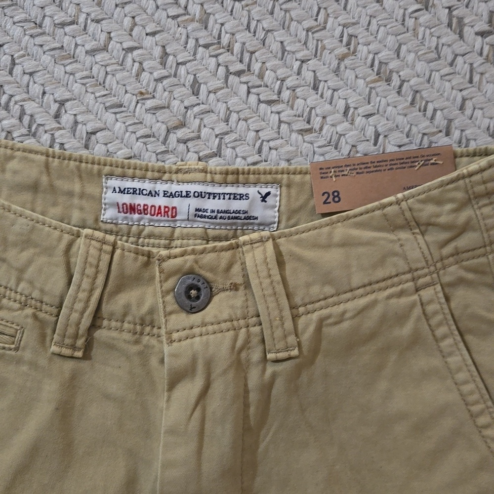 NWT American Eagle Khaki Longboard Shorts - Picture 4 of 4